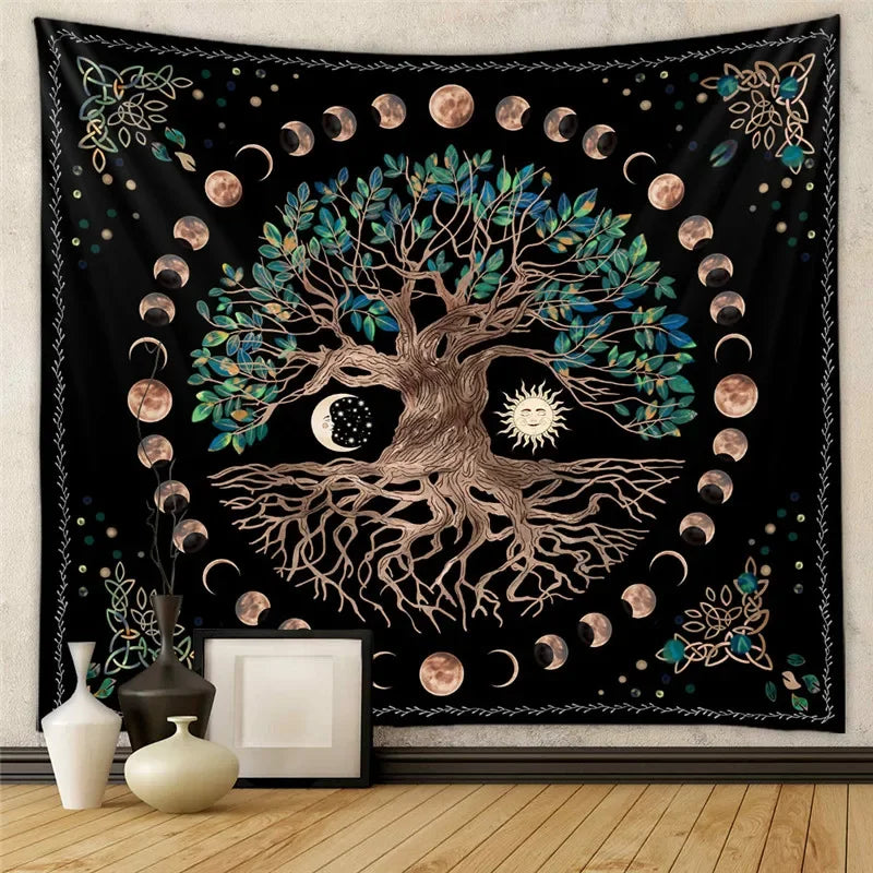 Psychedelic Trippy Sublime Sun Tapestry and many other Solar themed choices.