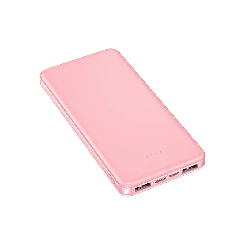 Very Thin. New Portable Power Bank 20000mAh Ultra Large Capacity 10W Super Fast.  USB-C, Micro USB.  2 USB outputs.