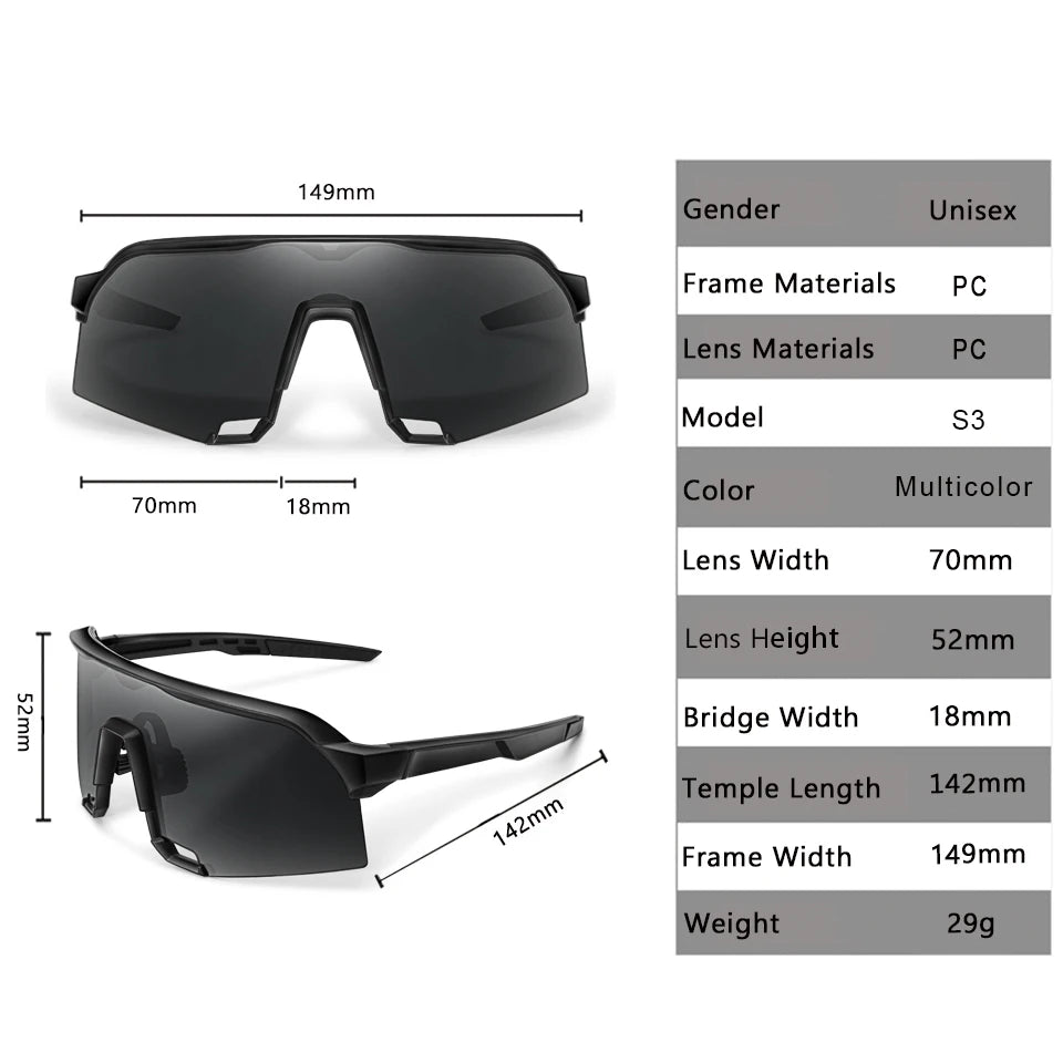 UV400 Sports Protection Sunglasses.