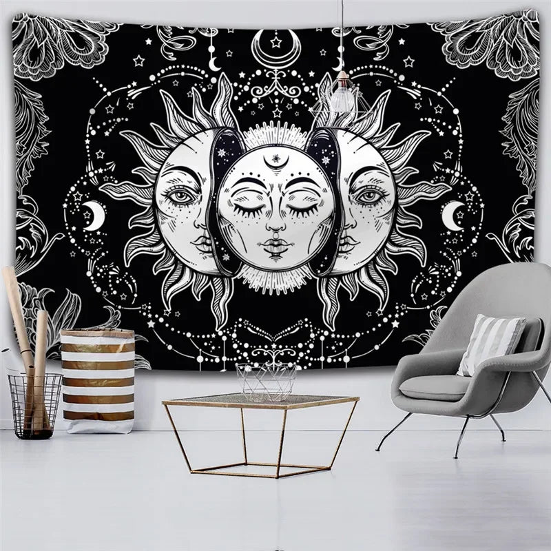 Psychedelic Trippy Sublime Sun Tapestry and many other Solar themed choices.