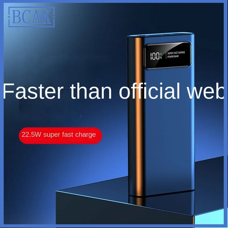 Power bank 10000 mAh or 20000 mAh large capacity two-way PD Super Fast charging.  Rapid Charge, with LED % Display.  When speed matters.