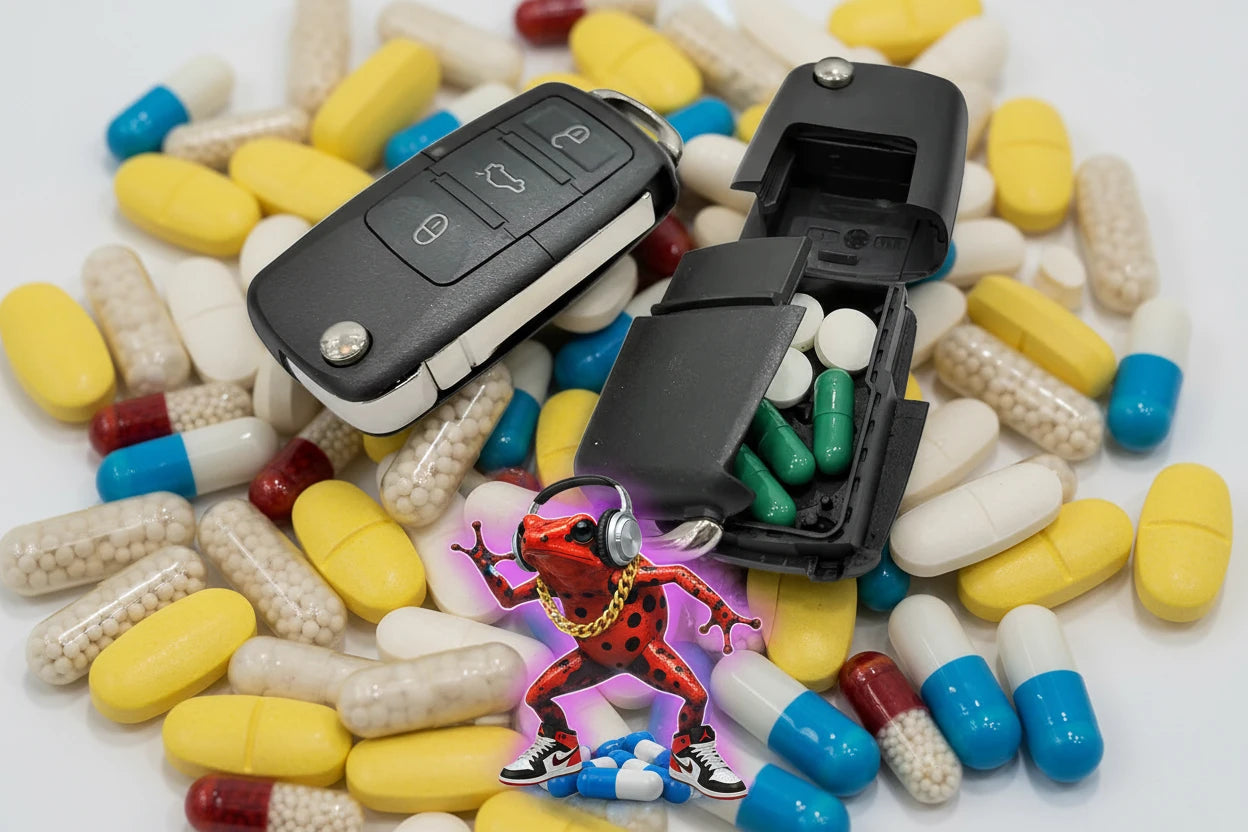 Fake Car Key Safe Hidden Secret Compartment Stash Box Discreet Decoy Car Key Fob