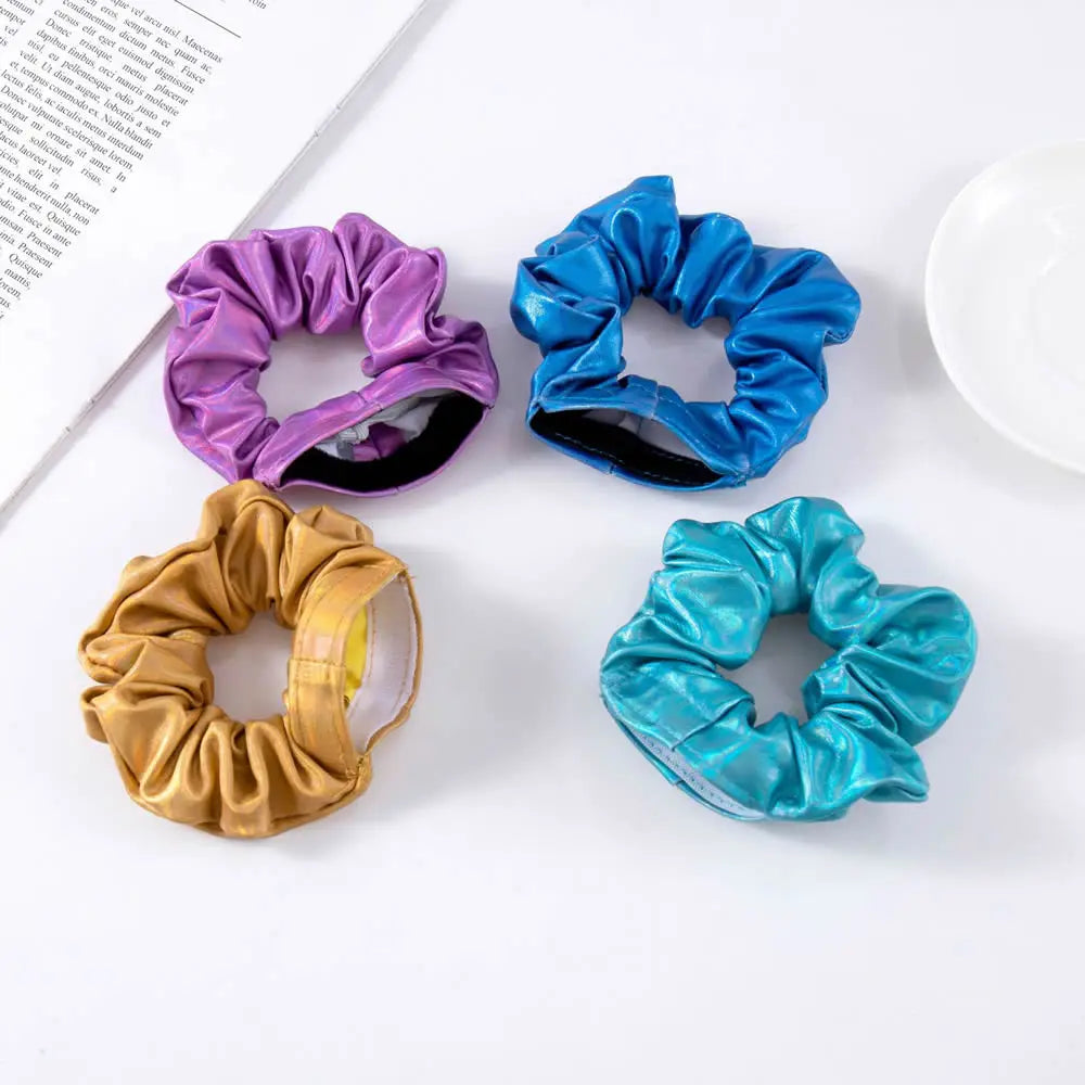 Secret Hair Scrunchie ⁣⁣⁣⁣Stash Hidden Storage Compartment.