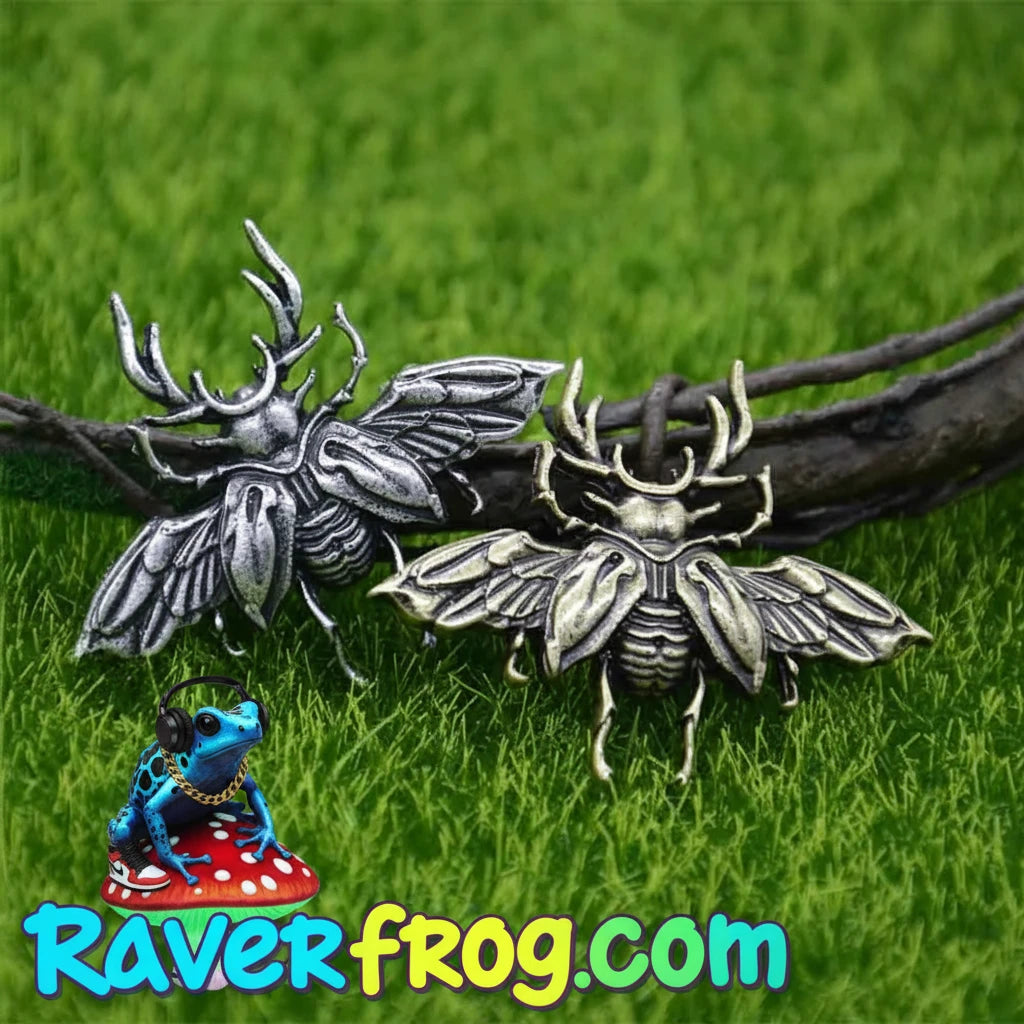 Premium Quality -Solid Metal Art  - Antique Silver or Bronze Plated Gothic Pins. Scarab Beetle - 10 Different Design Choices!