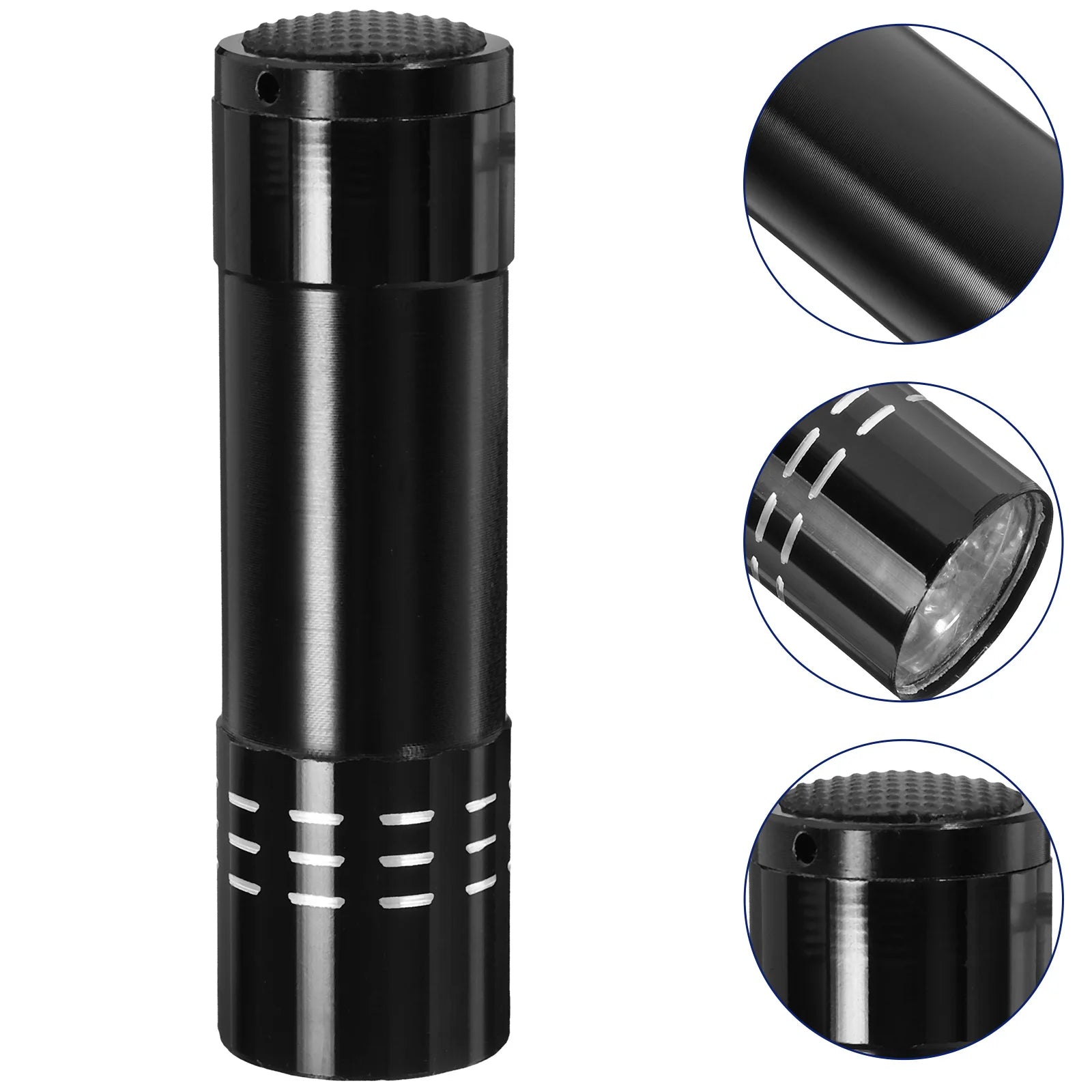 1Pc Black Small Flashlight Hiding Box Hidden Stash.  Working Flashlight.