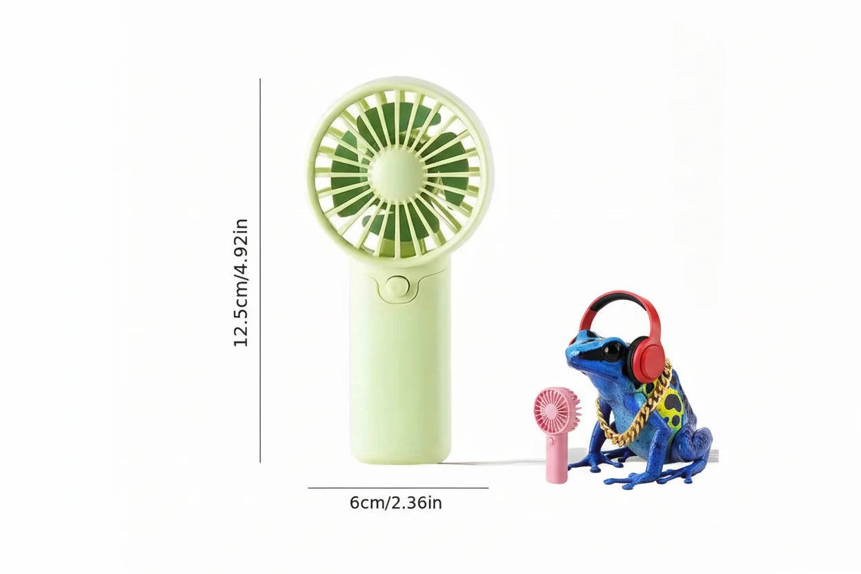 Portable Battery Powered Mini Fan Cooler.  4 Vibrant Colors.