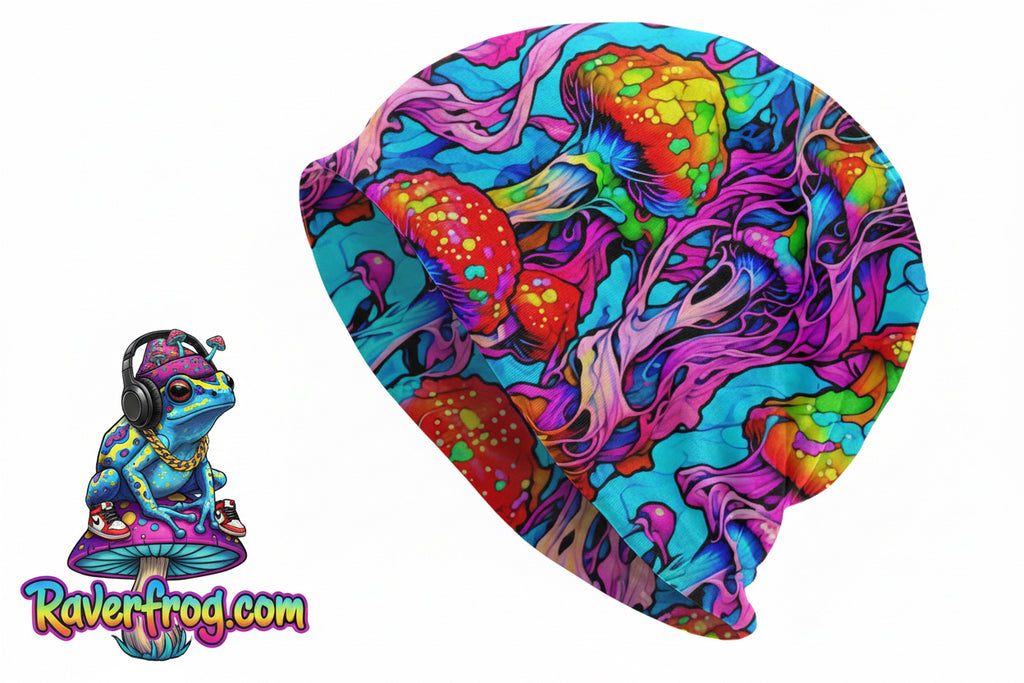 Psychedelic Magic Mushroom Beanies / Skully Caps.