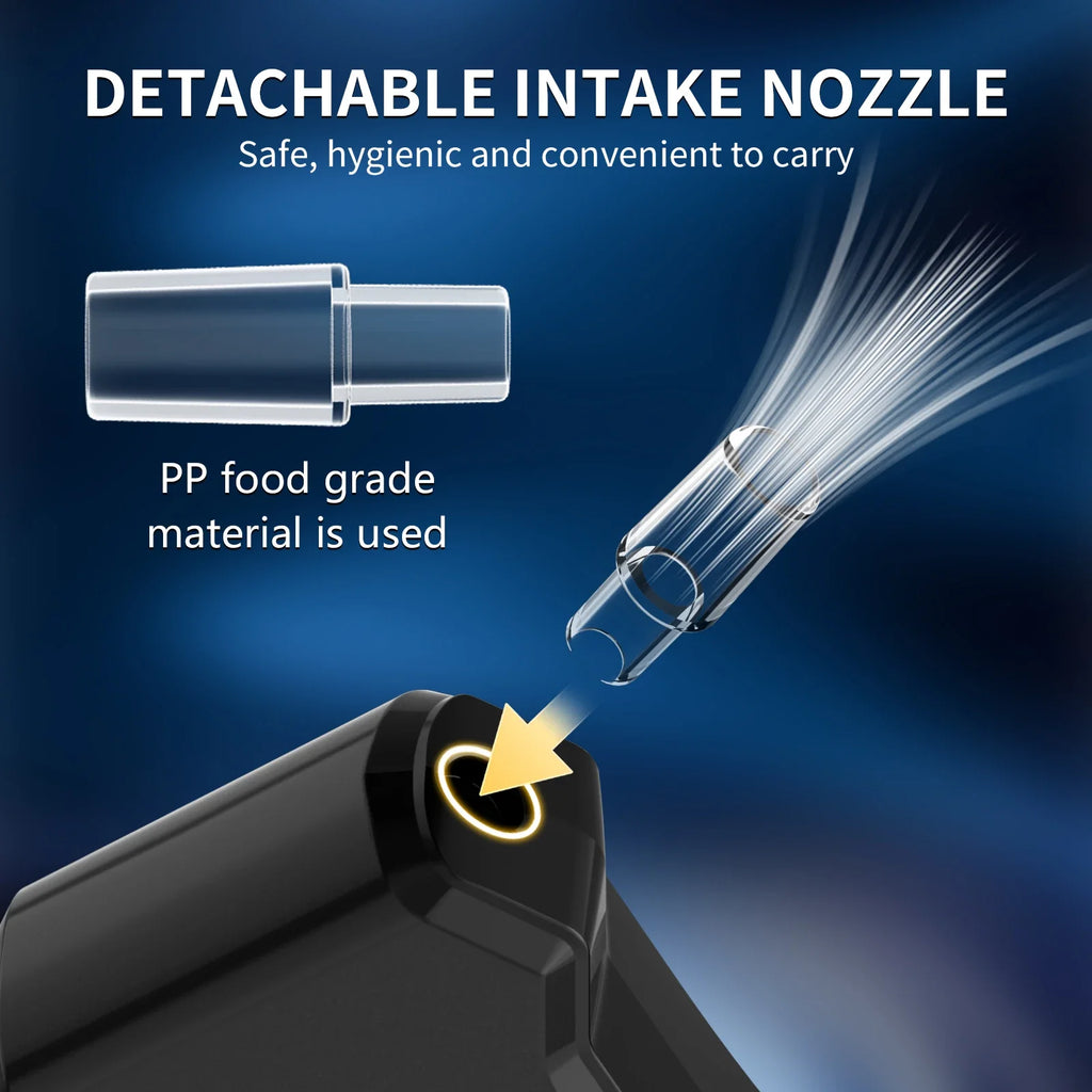 Breathalyzer, Upgraded Portable Professional High-Accuracy Breathalyzers for Alcohol with LCD Digital Display with 5 Mouthpieces