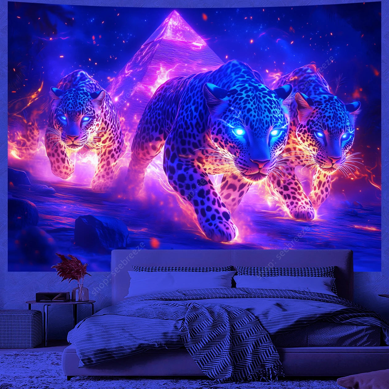 HD UV Psychedelic Animal Tapestry Collection