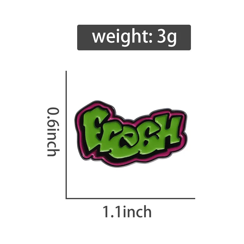 “Fresh” Enamel Festival Pins.  Fresh Prince of Detroit.