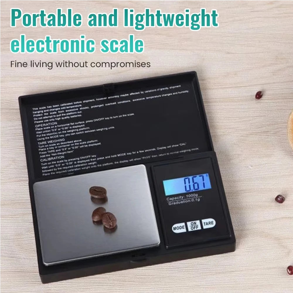High Precision Mini Electronic Scale. Accuracy Range .1G - 1000G With LCD Display
