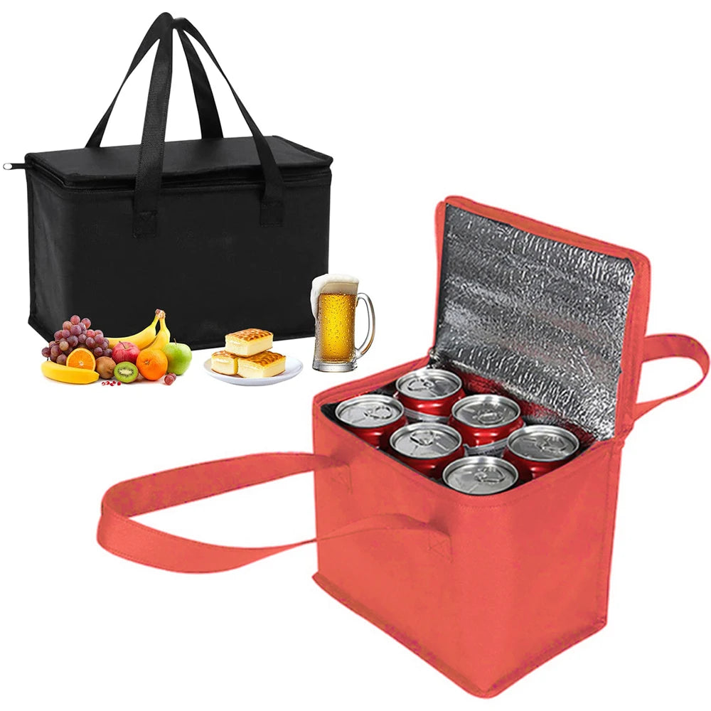 Portable foldable Lunch Cooler Bag. 2 Sizes.