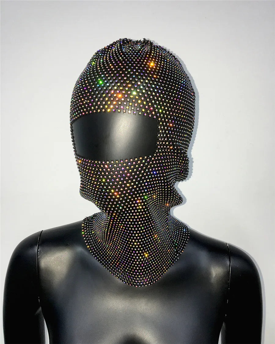 Sexy Premium Diamond Sparkly Fishnet Russian Balaclava.