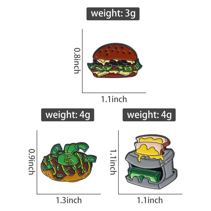 Ca$h Money Enamel Festival Pin Collection.  20 Unique Designs to choose from.