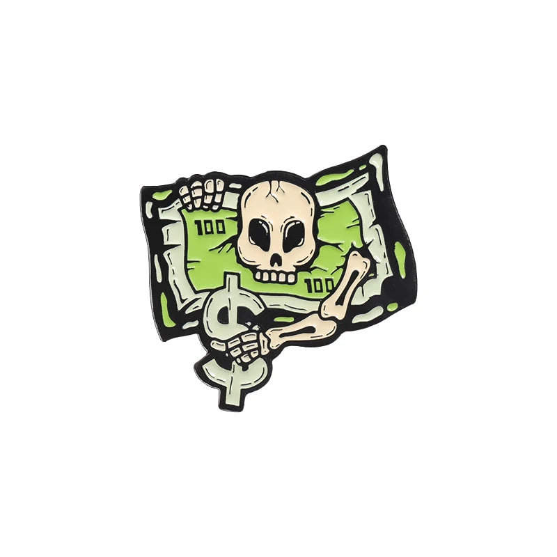 Ca$h Money Enamel Festival Pin Collection.  20 Unique Designs to choose from.