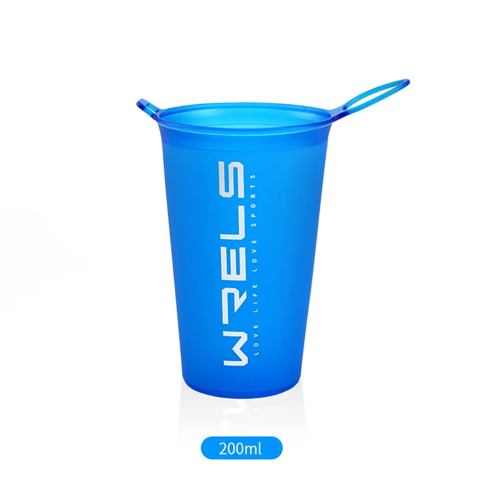 Pocket Pint. Raverfrog / WRELS Festival Folding Water Bottle (TPU BPA-Free Collapsible Soft Flask)Variety of Sizes.