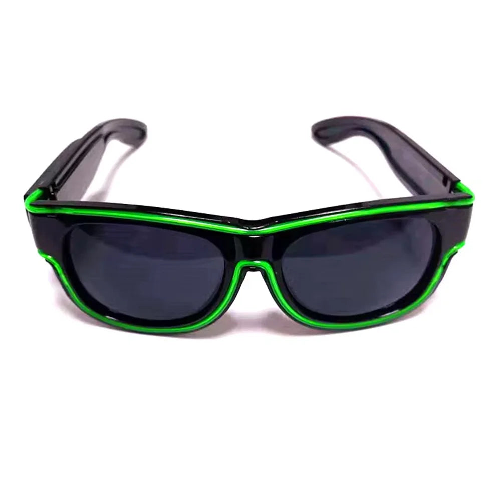 Raverfrog Wireless LED luminous rechargeable sunglasses.  No cords!