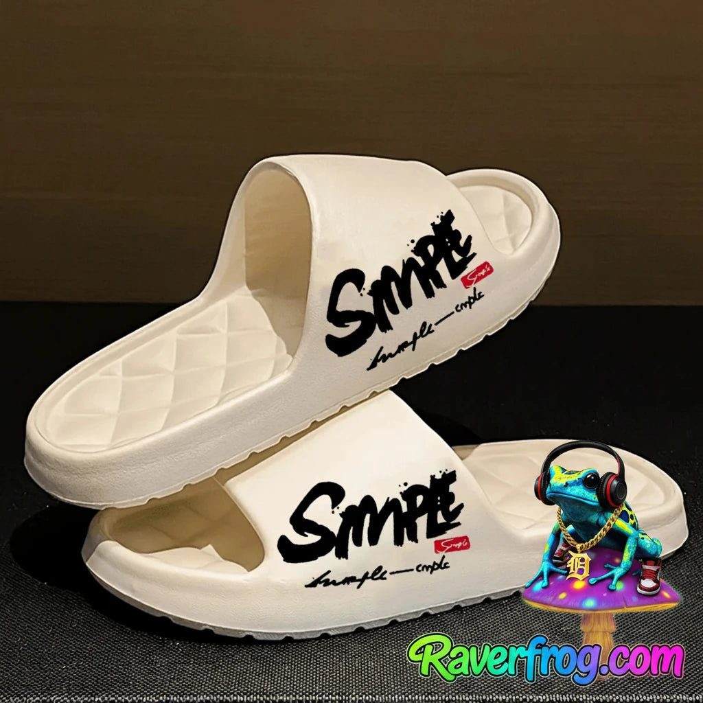SIMPLE SLIDES.  Four-Season Men's Fashion Slippers, Waterproof, Non-Slip, Casual, Soft, Breathable.  Cloud/Pillow-Top Comfort.