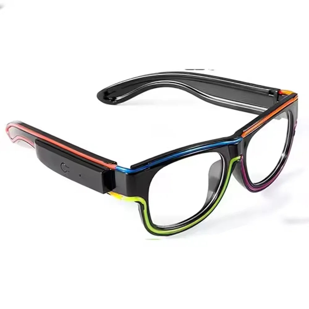 Raverfrog Wireless LED luminous rechargeable sunglasses.  No cords!