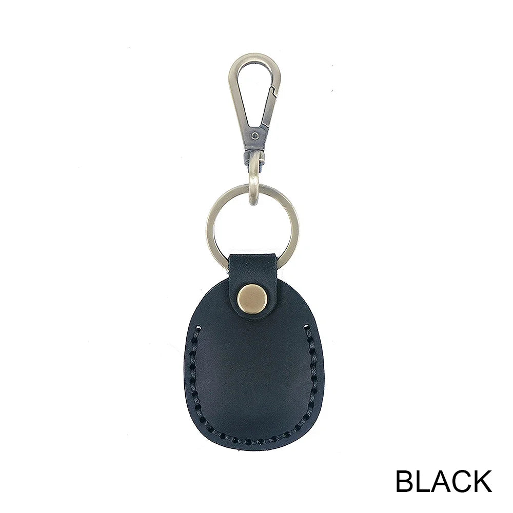 Handmade Genuine Leather Airtag Holder for Keys / Keychain.