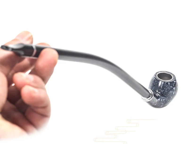 Expertly Crafted Wooden Long Elegant Pipe with Filter. 16 inches. Burn Anything! Comes with. 3 in 1 Pipe Tool!