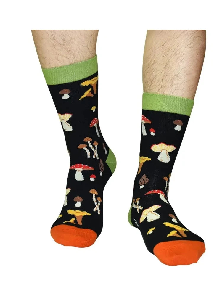 Funny Mushroom Tall Socks.  Durable, comfortable and makes a statement!