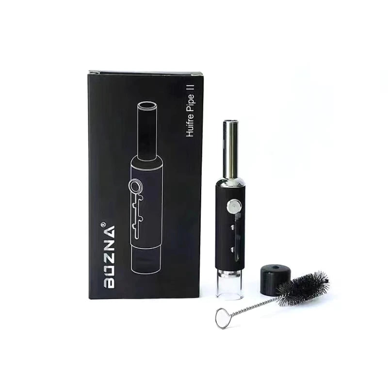 5-Level Adjustable Metal Pipe with Glass Tube | Reusable EDG Dry Burn Pipe with filter | Load a few grams and go.  Pack and push 5 different levels of Herb to the front.  Pushes Ashes out and pushes new green to the front.  Festival Must Have! 💨Anything!