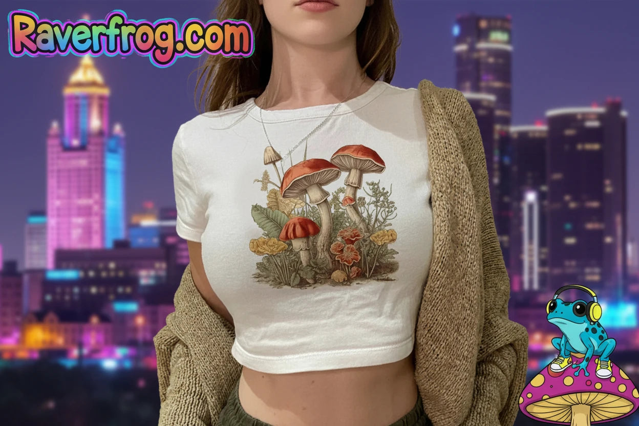 Magic Mushrooms / Magical Forest / Fairy - Frog Core/ Cute Lady frog Tops.