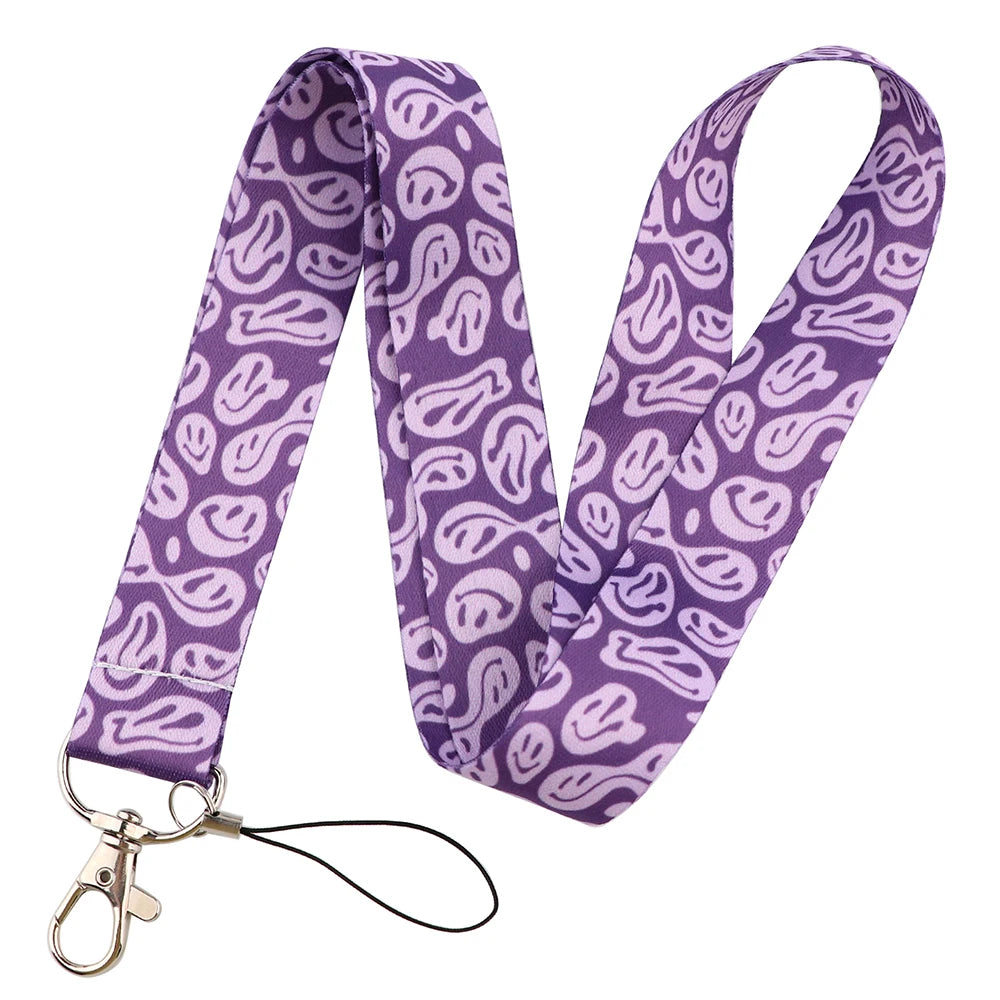 Trippy Face Lanyard + ID / Card / Badge Holder.  Perfect for ID + Touchpay.