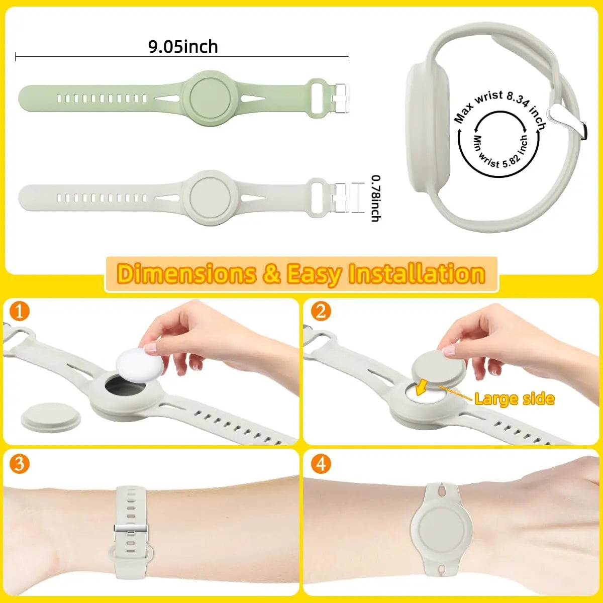 Airtag Bracelets, Clips, Pins, etc. Waterproof and Secure.  Stay together.  Keep the Frogs together!