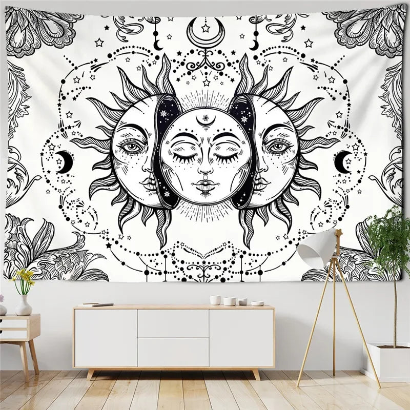 Psychedelic Trippy Sublime Sun Tapestry and many other Solar themed choices.