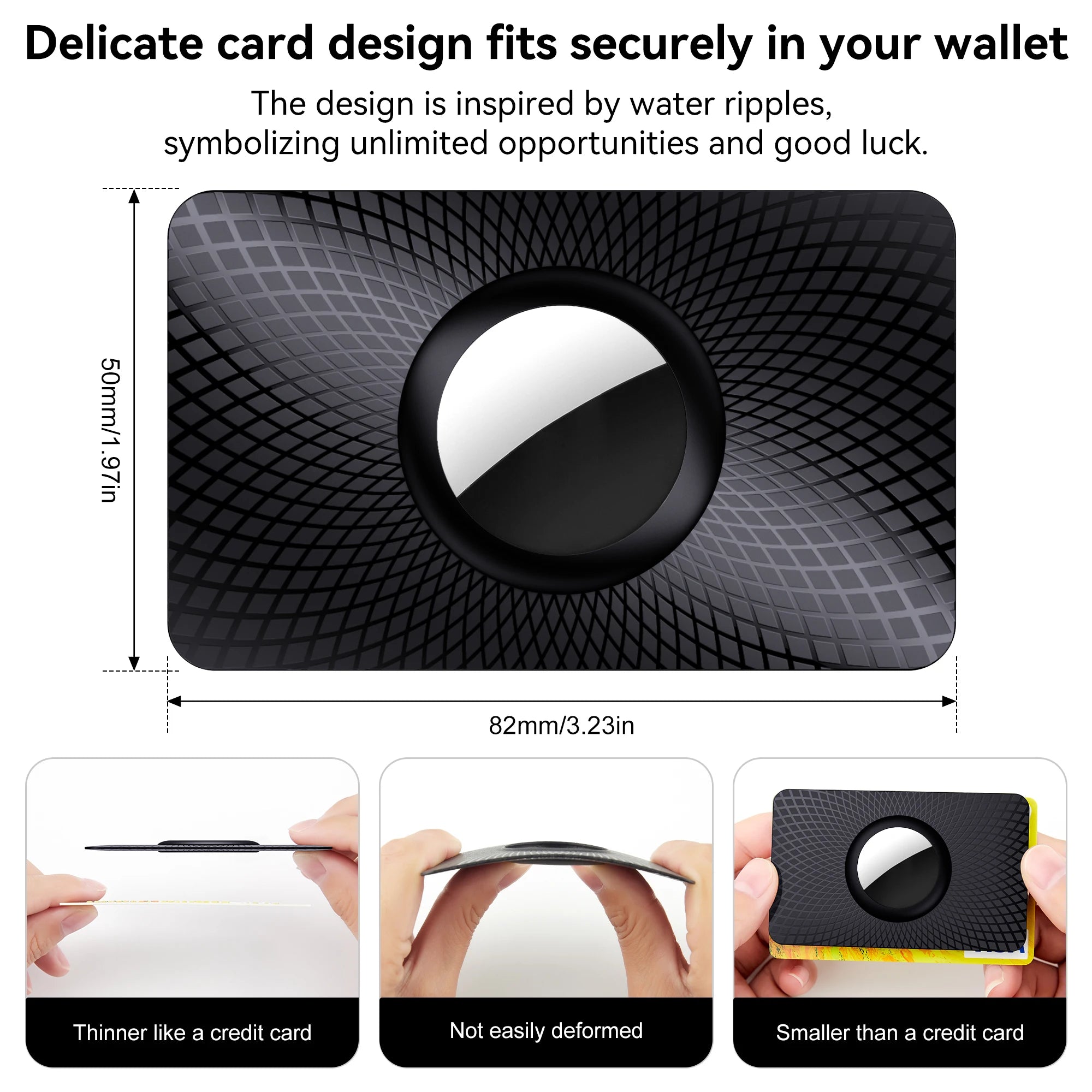 2Pack For Apple Airtag Wallet Case Thin Card Size.
