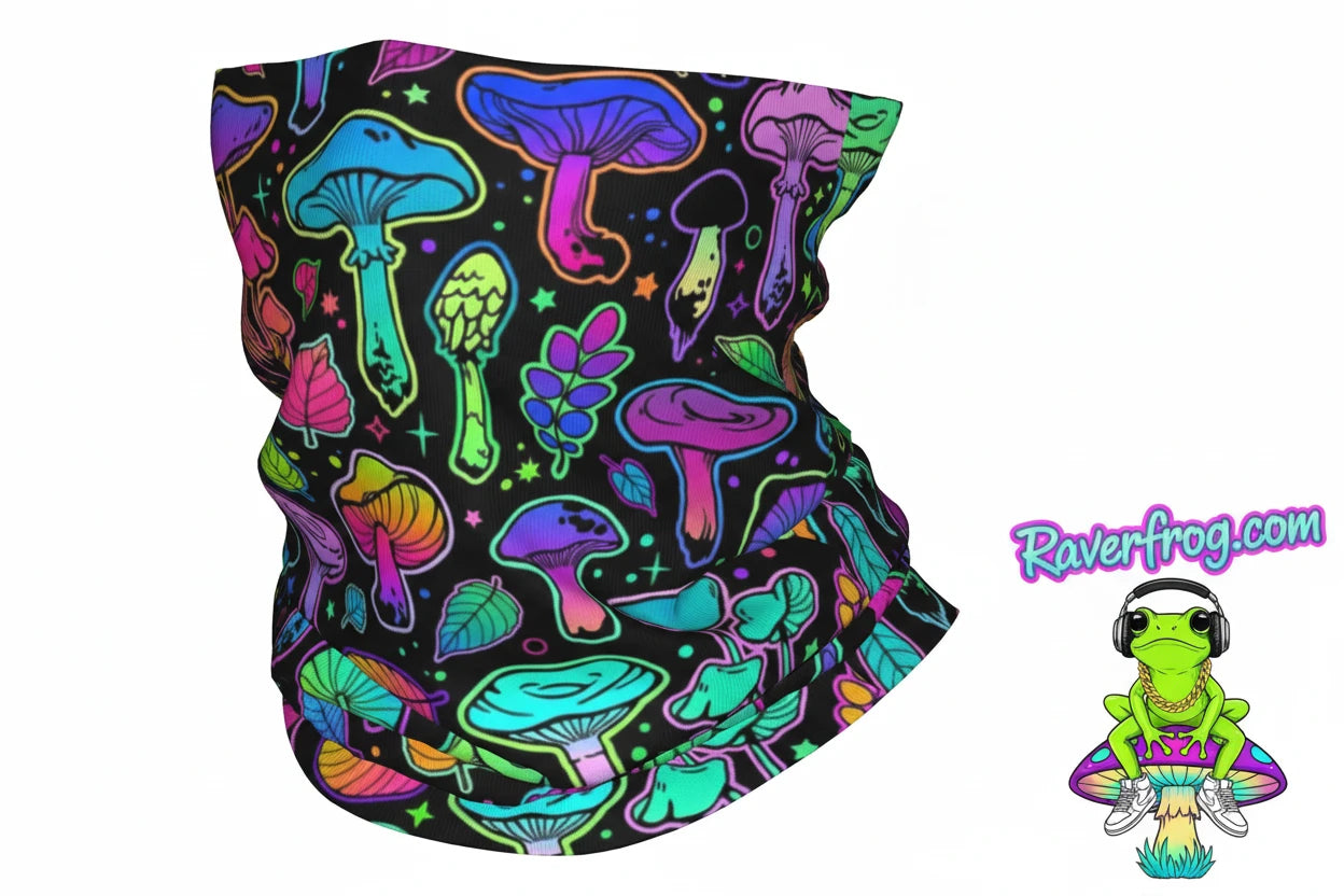 Psychedelic Trippy Mushroom Bandana / Scarfs