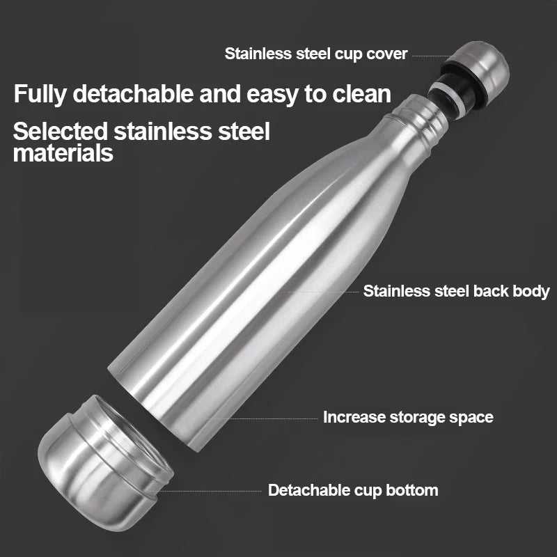 Premium Secret Hidden Safe Steel Water Bottle Stash. Hydrate and Stash. Real water bottle + Stash. Fool Proof.