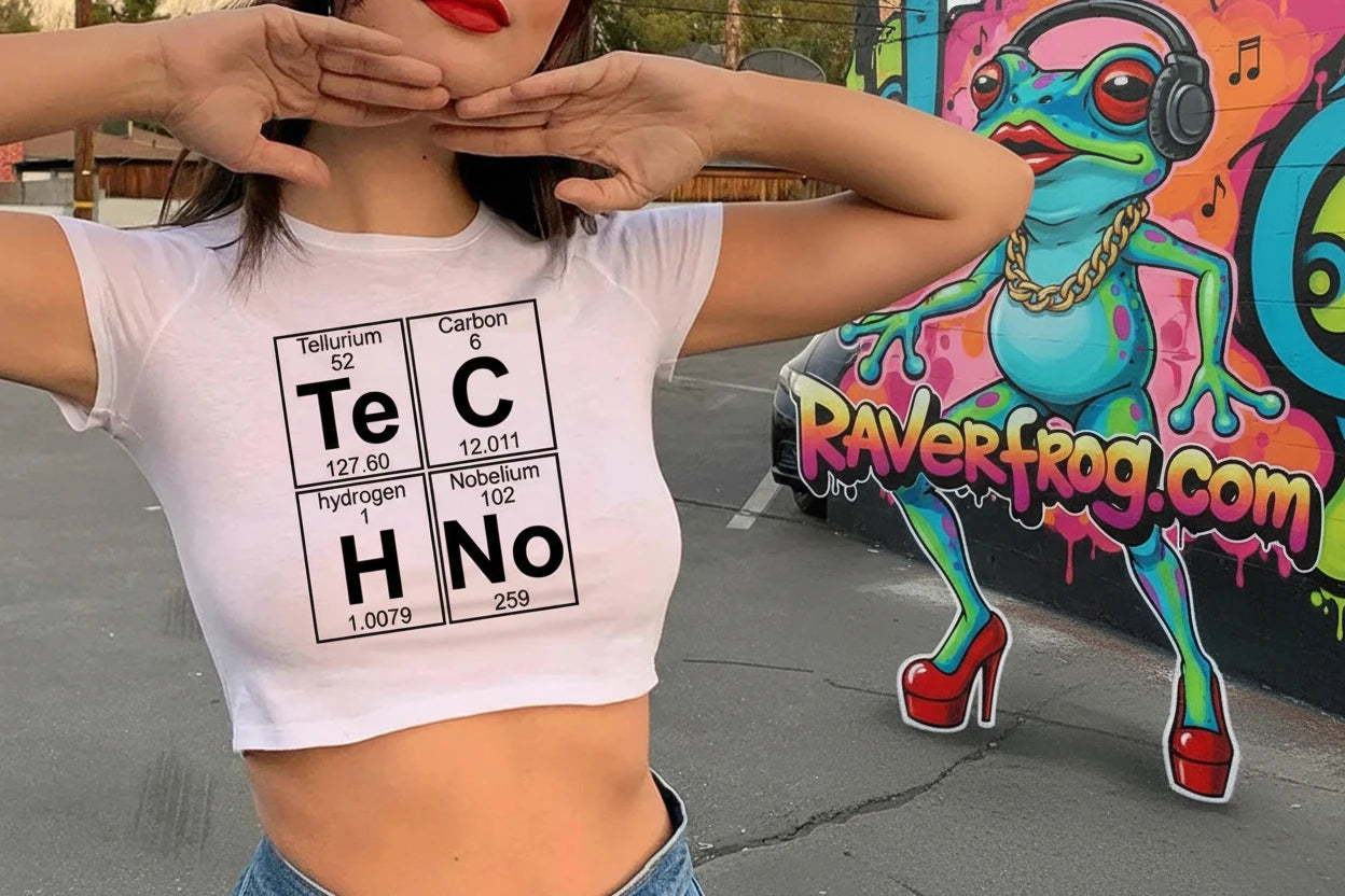 Lady Frog’s - Sexy Rolling Techno Shirt.  🦹‍♀️🐸 3 Decadent Design Choices!