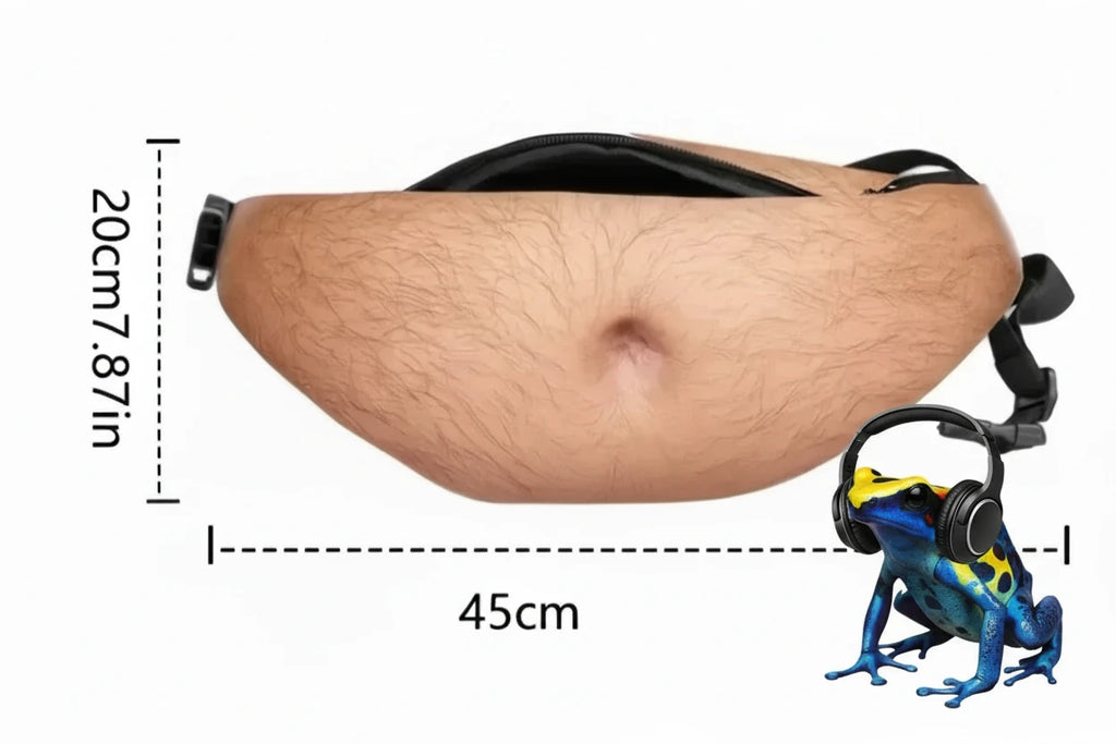 Realistic Beer Belly Fanny pack. ‘Anti-Harassment’ Festival Pack.