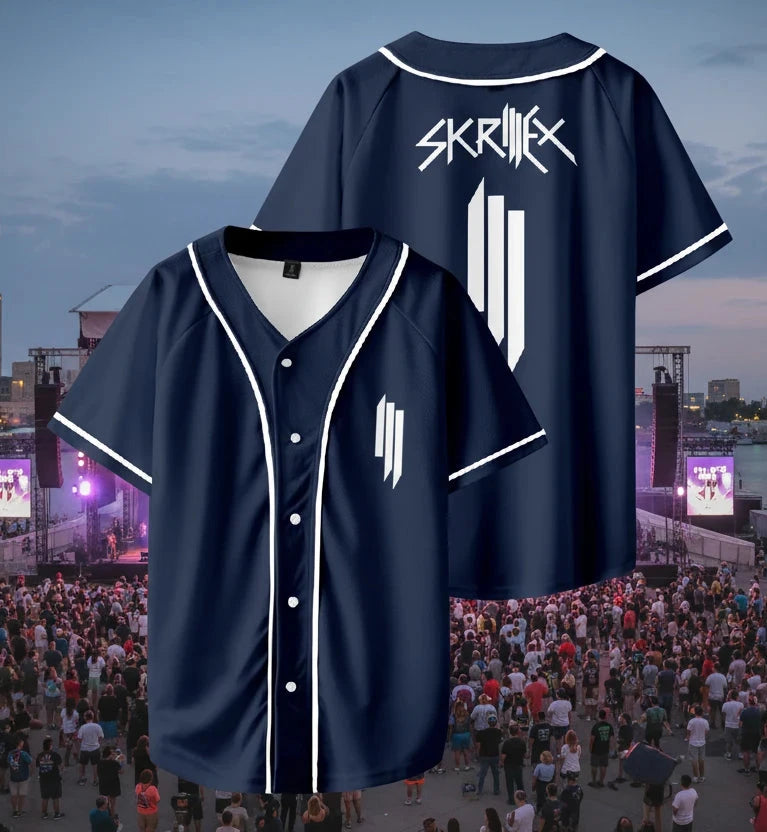 ‎*NEW* Official Skrillex Baseball Jersey.   **2025/2026 Skrilex Tour Merchandise**