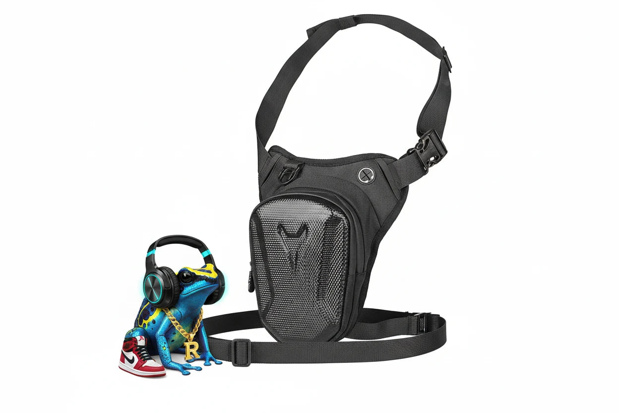 Festival Carbon Fiber leg bag - splash resistant 💦🎉