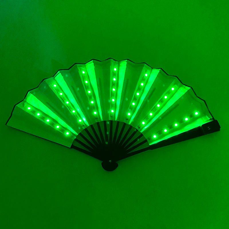 Rechargeable LED Rave Fan.  Color Modes.  Long Battery Life.