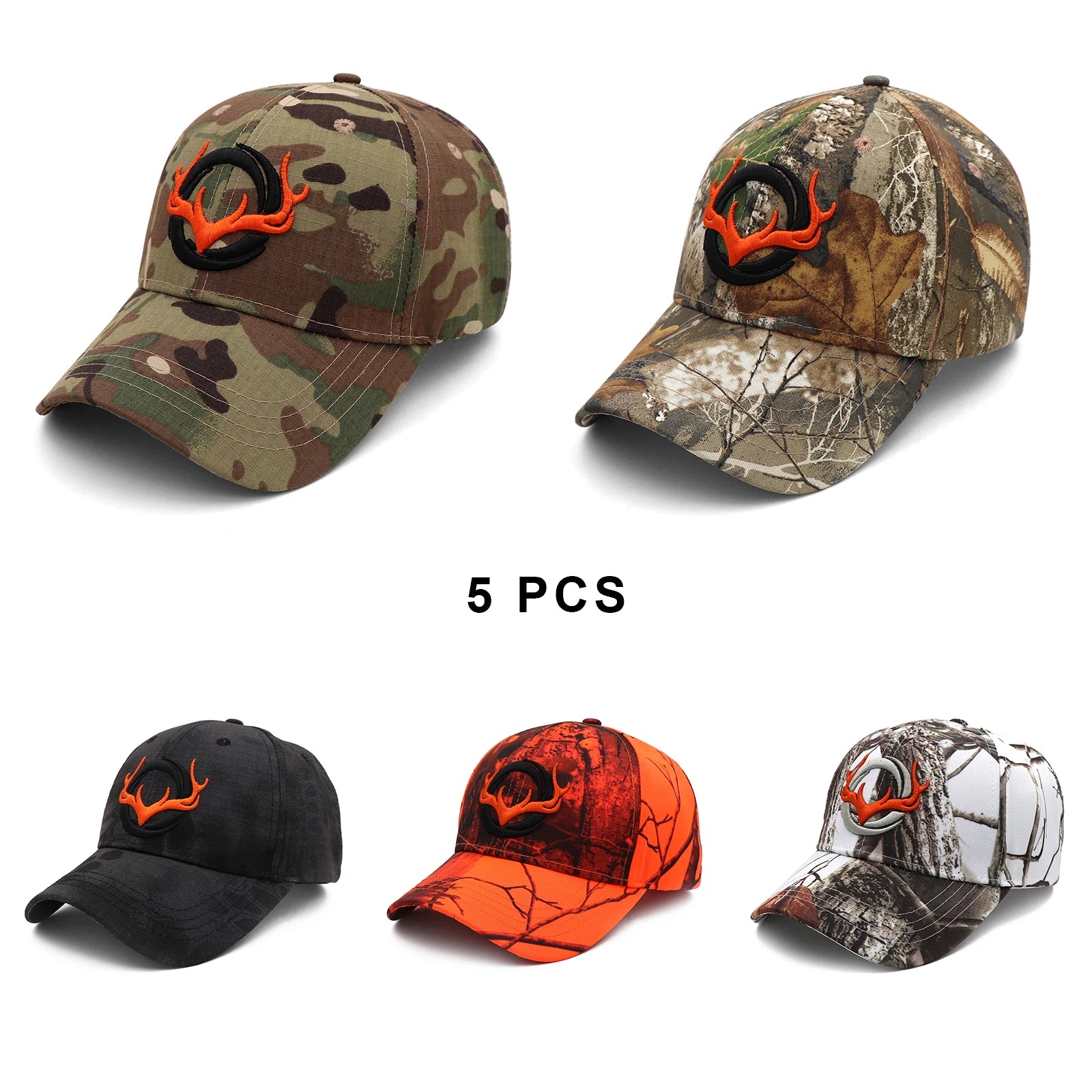 Country Frog - Buck Embroidered Camo Baseball Cap