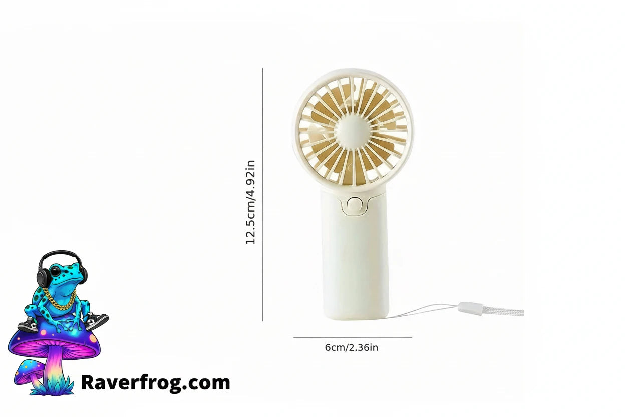 Portable Battery Powered Mini Fan Cooler.  4 Vibrant Colors.