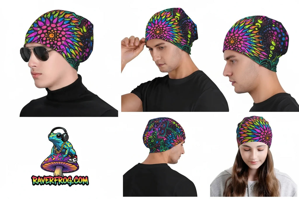 Psychedelic Magic Mushroom Beanies / Skully Caps.