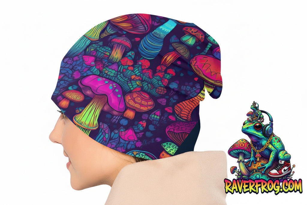 Psychedelic Magic Mushroom Beanies / Skully Caps.