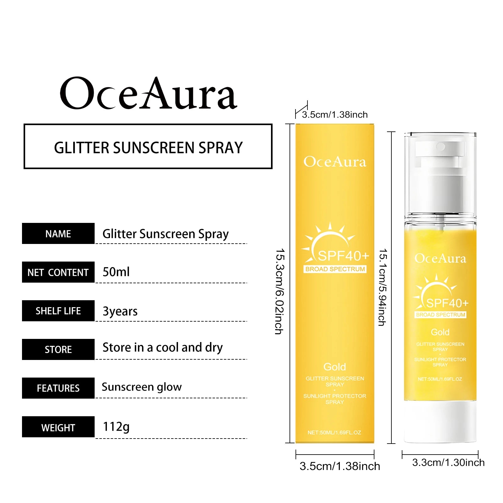 Rapid Absorption Refreshing-Not Sticky-Isolate UV-Body Sunblock Spray