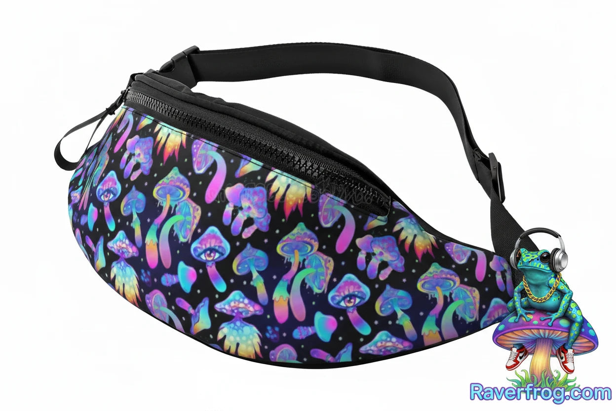 Psychedelic Mushroom Fanny Packs.