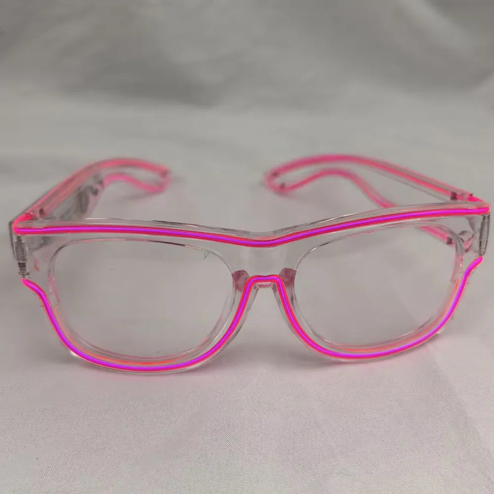 Raverfrog Wireless LED luminous rechargeable sunglasses.  No cords!