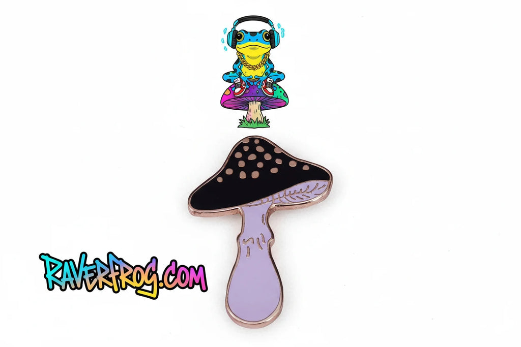 Mushrooms and Magical Forest Enamel Drip Pin Collection.