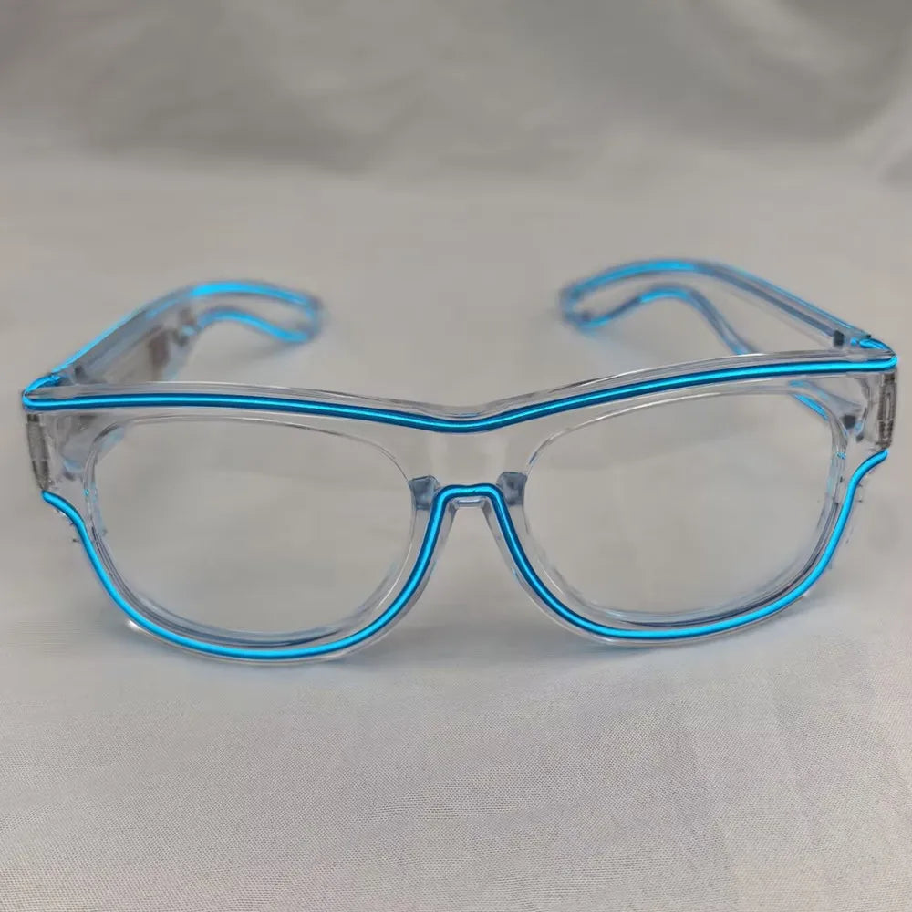 Raverfrog Wireless LED luminous rechargeable sunglasses.  No cords!