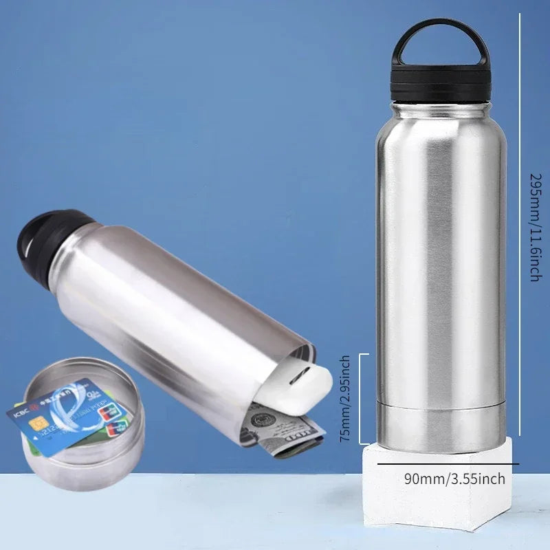 Bottles with Secret Compartment. Stash Spot.  Large Volume.