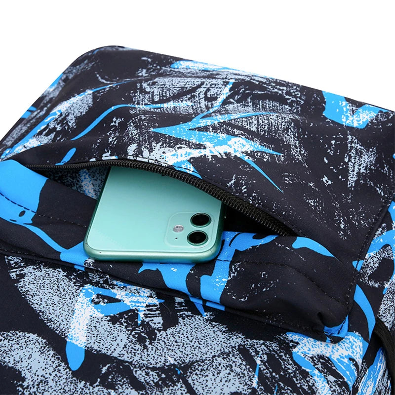 Graffiti Backpack - large-capacity